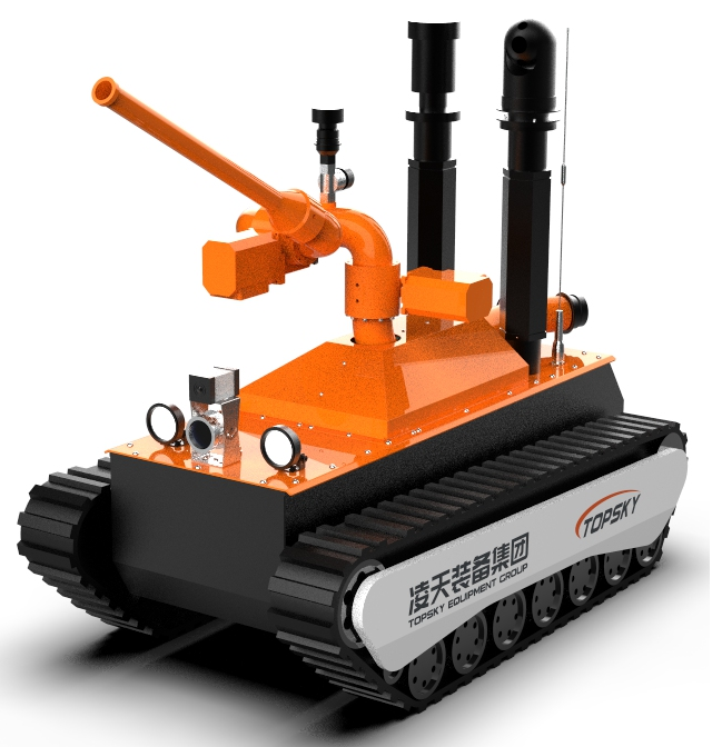 消防干粉滅火機器人【電動】 （第3代，語音控制+輕量化+干粉滅火）