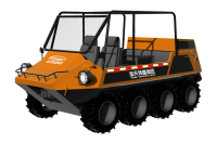 中小型水陸兩棲救援車(chē)（8&times;8，64KW，原地轉(zhuǎn)向）