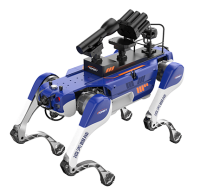 反恐防暴四足機(jī)器狗（第5代，自組網(wǎng)+集成一體式遙控器+雙光三軸增穩(wěn)云臺(tái)+38mm六連發(fā)射器+捕捉網(wǎng)發(fā)射器）